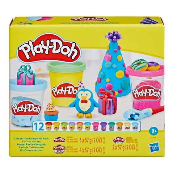 Masas Y Plastilinas Play Doh Celebración Pack X 12 Latas