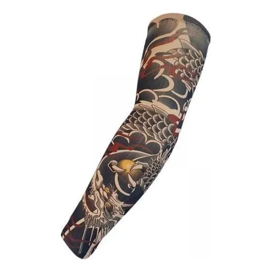Bii 4 Mangas De Brazo De Tatuaje Con Protección Para Golf,