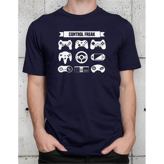 Camiseta Control Freak Camisa Games Videogame Geek Gamer