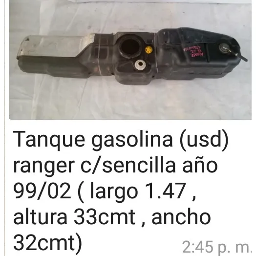 Tanque Gasolina Ranger Cabina Sencilla 00-03 !usado Original