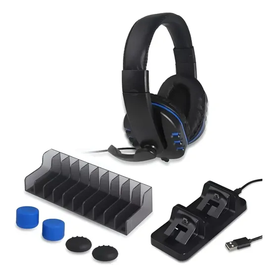 Audífonos Gamer Pack 5 En 1 Compatible Con Ps4