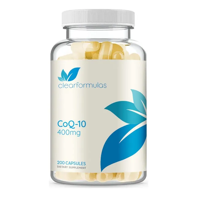 Coenzima Q10 Coq10 400mg 200 Capsulas Alta Dosis Sin Gluten 
