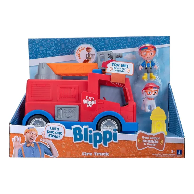 Blippi Juego De Bomberos, Incluye Figura De Bombero Color Camión De Bombero