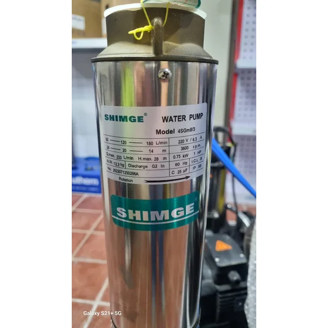 Bomba Sumergible Para Pozo 1hp 220v Monofasica