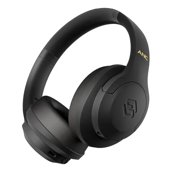 Audífonos Bluetooth Sleve Pulse ANC 2da Generación Over Ear Inalámbricos | Cancelación Activa de Ruido, 45h Batería, App CustomaX, Sonido Potente, Bluetooth 5.4, IPX5, Carga Rápida, Con Cable Auxiliar