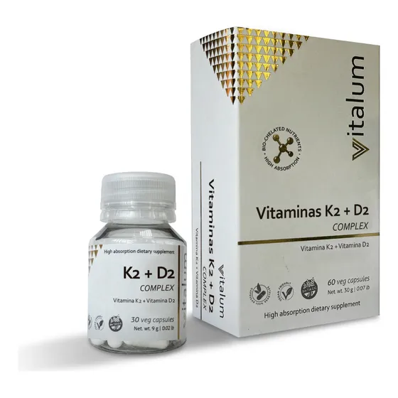 Vitalum Vitaminas K2 + D2 Complex X 30 Capsulas Sabor Sin Sa