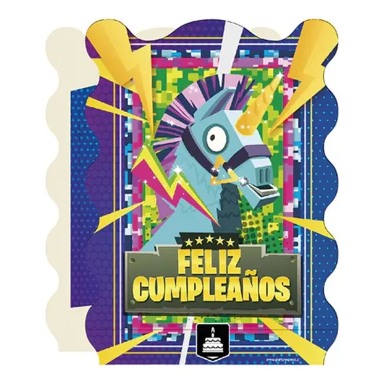 Piñata Fornite Feliz Cumpleaños Un