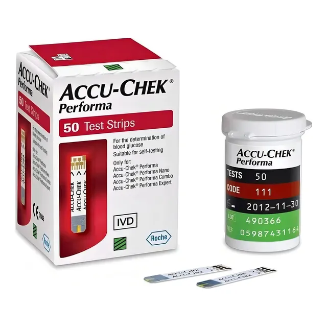 Accu Chek Performa X50 Unidades. Blanco