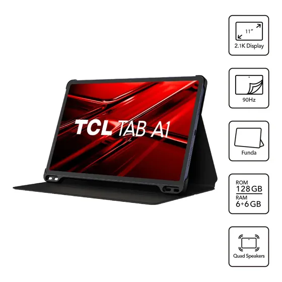 TAB A1 128GB / 6GB Octa Core 11" 2.1k 90Hz + Funda