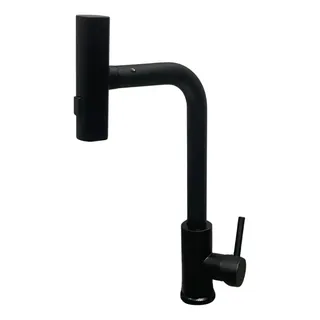 Torneira Cozinha Gourmet Monocomando Bancada Extensivel Preto Fosco