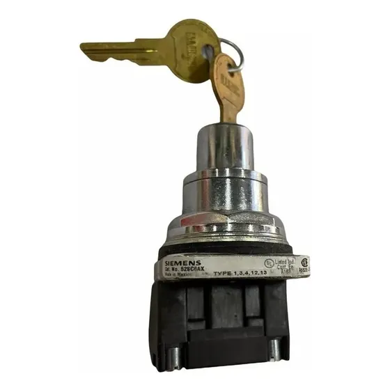 Interruptor Selector Llave Siemens 2 Pasos 30.5mm 1na + 1nc
