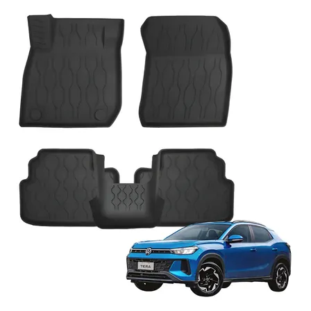 Jogo Tapete Borracha Borda Alta Novo Vw Tera 2025 E 2026 Preto