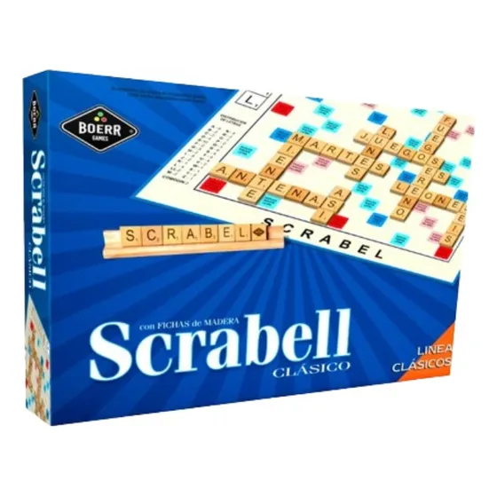 Juego De Mesa Scrabell Clasico Con Fichas De Madera