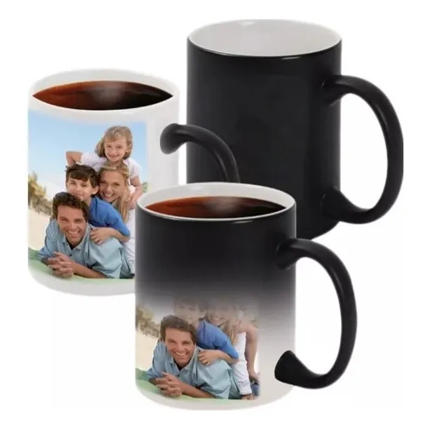 Taza Mágica Personalizada Dia Del Padre Madre Niño Bola8