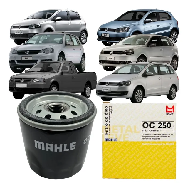 Filtro Oleo Motor Mahle Volkswagen Ea111 Ap At G2 G3 G4 G5 6
