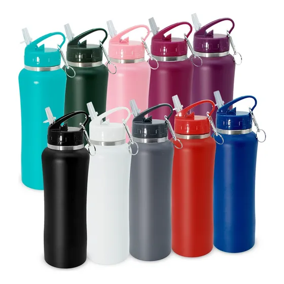 Botella De Agua Termica 1 Litro Doble Capa Acero Inoxidable