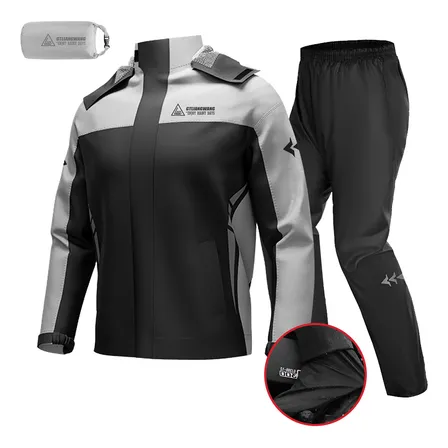 Kit Capa De Chuva Roupa Conjunto Para Motoqueiro Reforçada