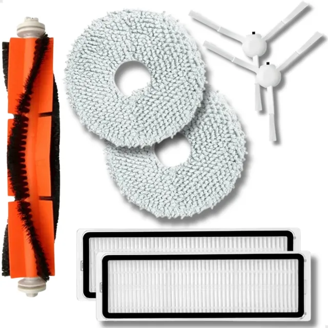 Kit Escova Mop Esfregão Filtro Hepa P/ Xiaomi S10 Plus B105