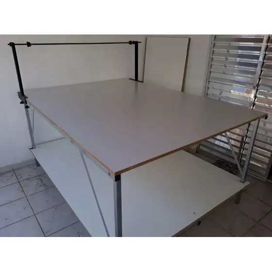 Estrutura Mesa Corte Costura Enfesto C/ Desenrolador Tecido