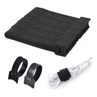100 Organizador Cables Ajustable Y Reutilizables Velcro 15cm 100 Organizador Cables Ajustable Y Reutilizables Velcro 15cm