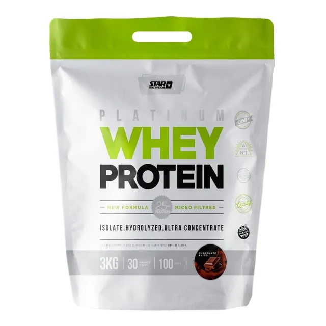 Whey Protein Platinum Star Nutrition 3kg Sabor Chocolate suizo