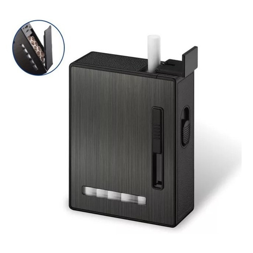 Cigarrera Con Encendedor Electrónico Usb Arco Plasma 2 En 1