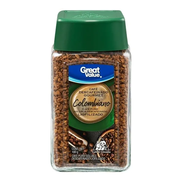 Café Great Value Descafeinado Colombiano Gourmet 100g