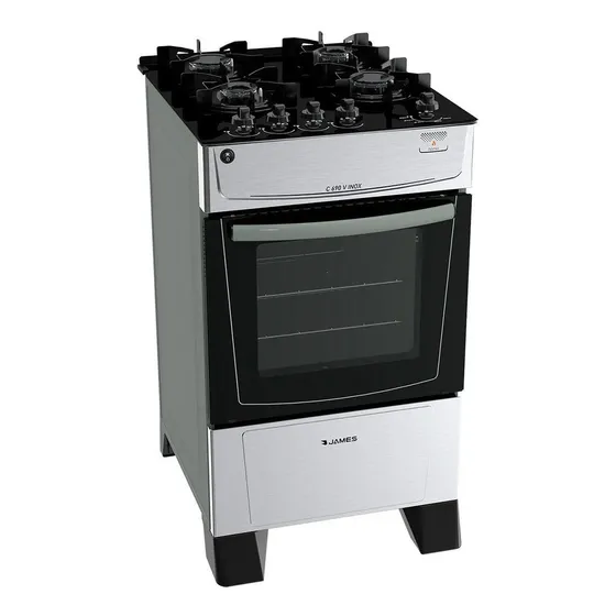 Cocina A Gas James C690v Inox Dimm