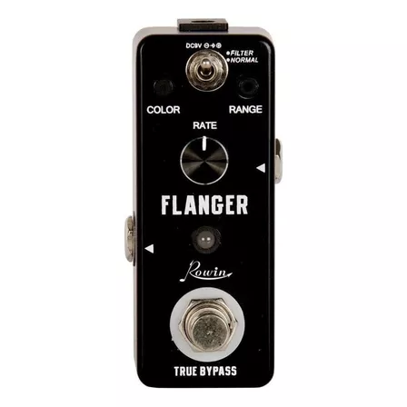 Pedal De Efecto Rowin Flanger Lef-312 Color Negro