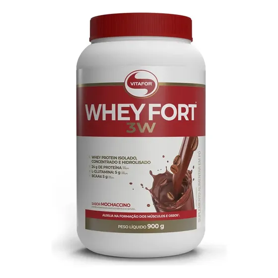 Whey Protein Vitafor Mochaccino Isolado Hidrolisado 900g