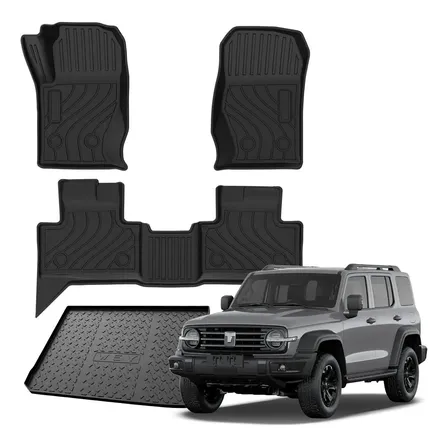 Tapete Ekap Auto Bandeja 3d Borracha Gmw Tank 300 3 Peças Preto