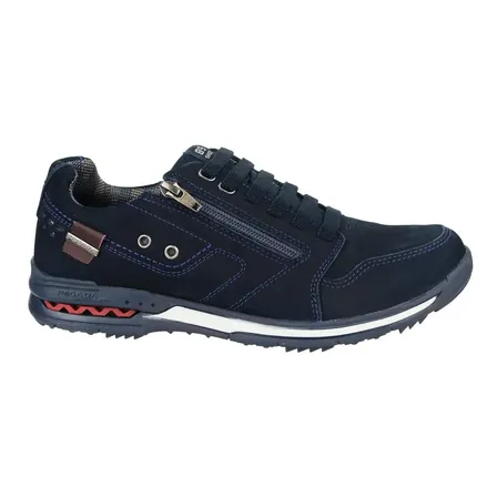 Sapatênis Masculino Pegada Couro Legítimo Original Azul