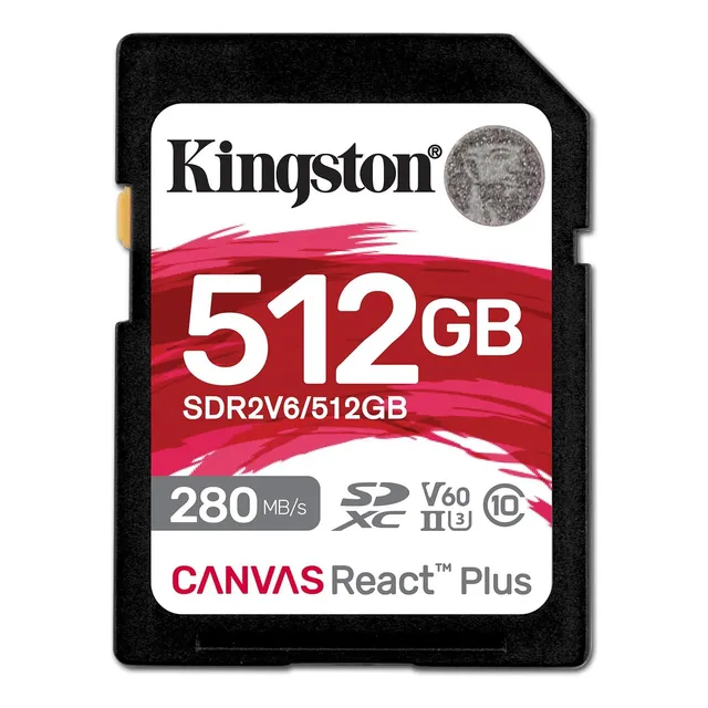 Tarjeta De Memoria Kingston Canvas 512gb React Plus V60 S
