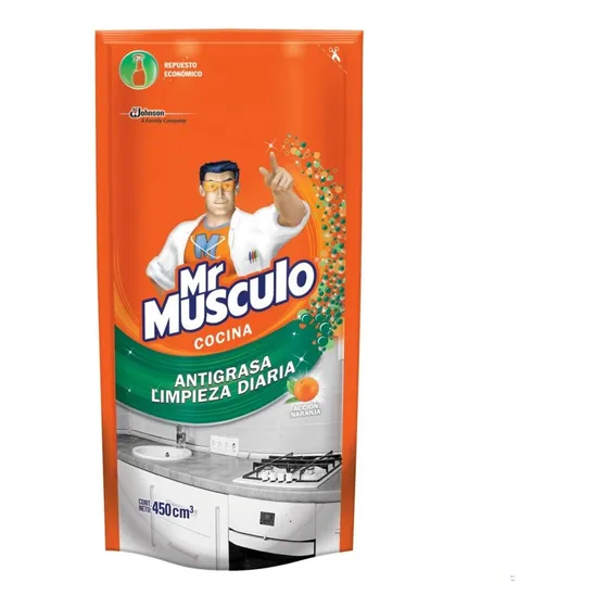 Limpiador Antigrasa Mr Músculo Cocina Doypack 450 Ml
