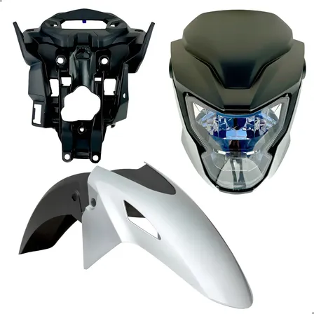 Frente Titan 2025 Paralama 2025 Adaptada Cg160 Fan Titan 160 Prata Force