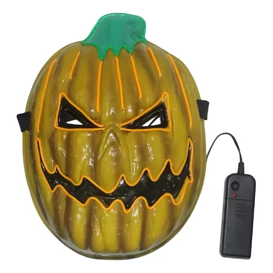 Mascara Halloween Calabaza 3 Modos Iluminación Led