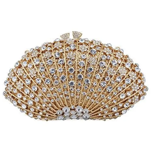 Mossmon Crystal Clutch Mujeres De Lujo Rhinestone C8176