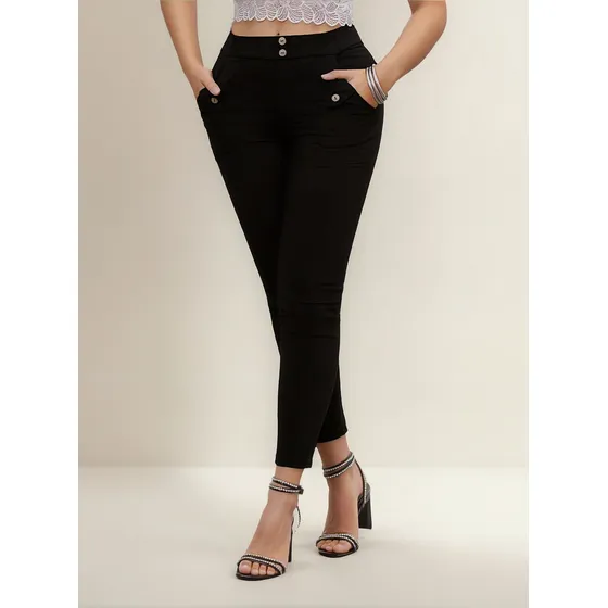 Pantalón Mujer Negro Mp 86899