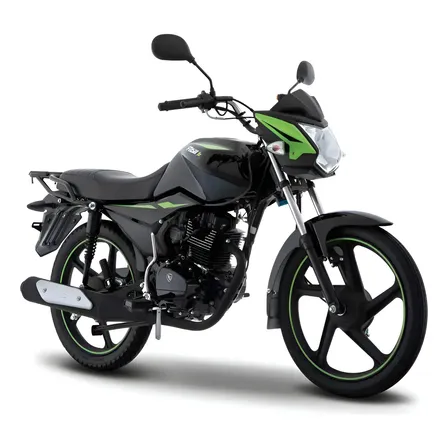 Motocicleta De Trabajo Italika Ft150 Ts Negro Con Verde Negro