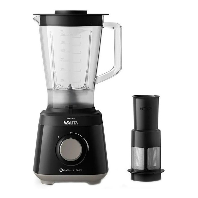 Liquidificador Philips Walita 600w 2 Velocidade Tritura Gelo Preto Liquidificador Philips Walita 600w 2 Velocidade Tritura Gelo Preto