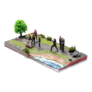 Wj Figura De Soldado 1:64: Gángster Persiguiendo Un Tiroteo Wj Figura De Soldado 1:64: Gángster Persiguiendo Un Tiroteo