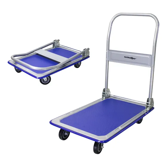 Carrito Plegable Plataforma Transporte Carga 73x48cm 150kg