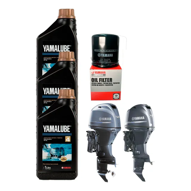 Kit Servicio Cambio Aceite Y Filtro Yamaha 50/60/70hp 4t