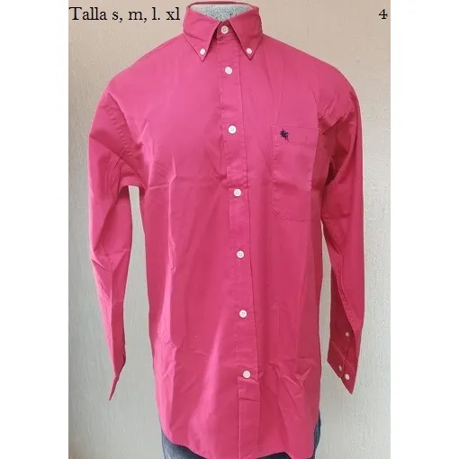 Camisas Manga Larga Para Hombre Unicolor, Rayas Y Cuadro