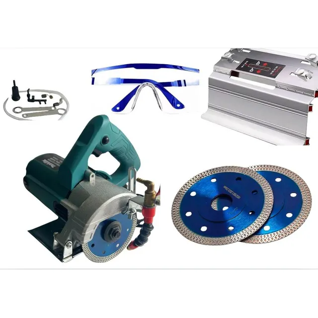 Cortadora De Mármol Y Cerámica Con Biselador En Combo 1450 W