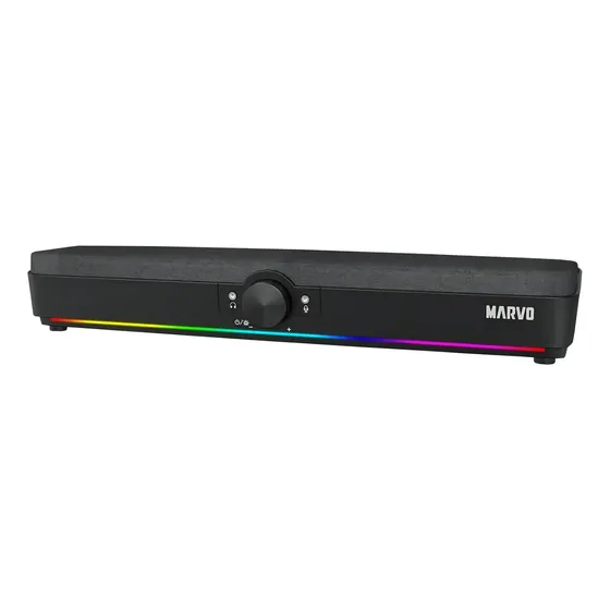 Barra De Sonido Stereo Bluetooth Aux Marvo Sg286 Bt Css Color Negro 60hz - 20 Khz