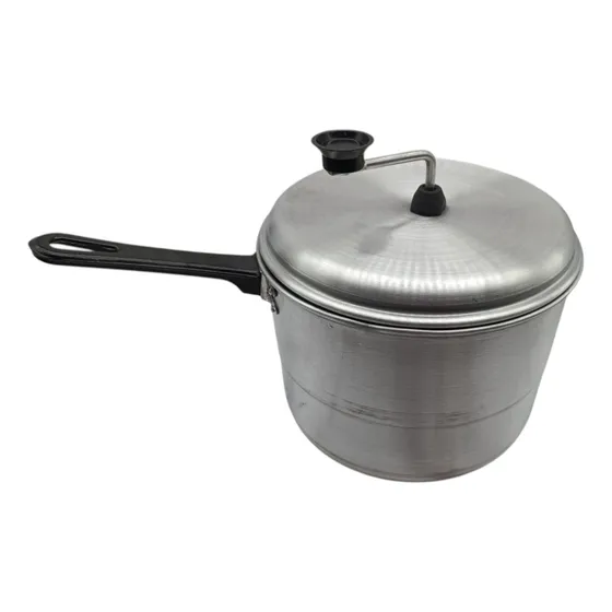 Olla Popera 4lts De Aluminio Con Manivela