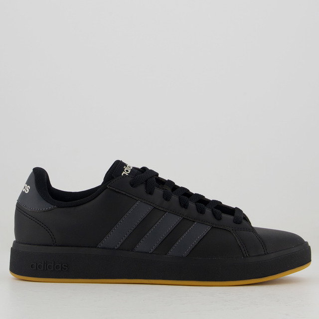 TĂȘnis adidas Grand Court Base All Black TĂȘnis adidas Grand Court Base All Black