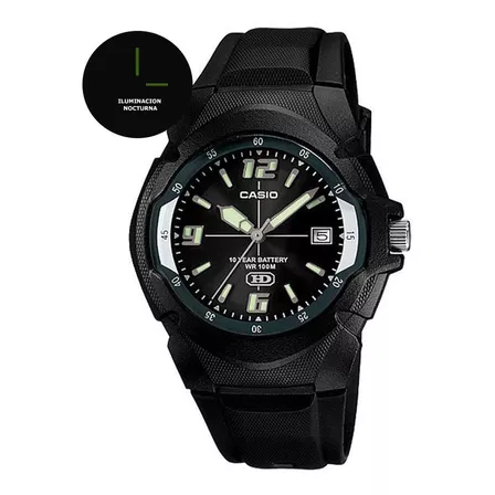 Reloj Casio Mw-600f Colores Surtidos/relojesymas Negro 1a