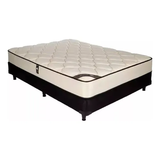 Colchón Sommier Simmons Backcare Hotel Bilt 2 Plazas 190x140 Color Negro/Blanco